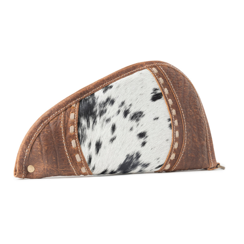 Rustler™s Range Hairon Leather Gun Case in Rustic Tan