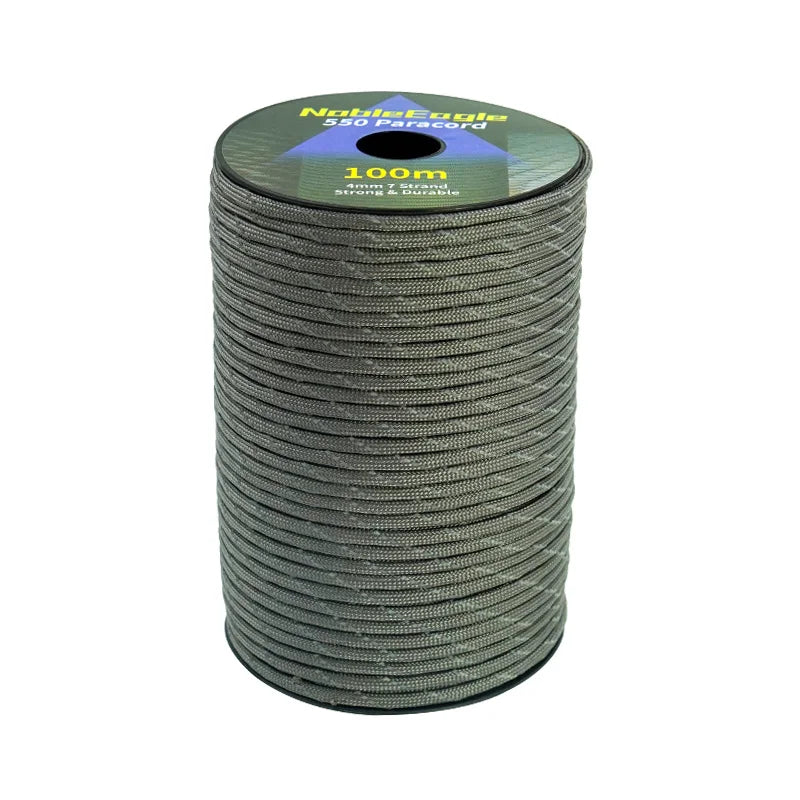 7-Strand 4mm 550lb Paracord for Camping, Hiking, and Survival