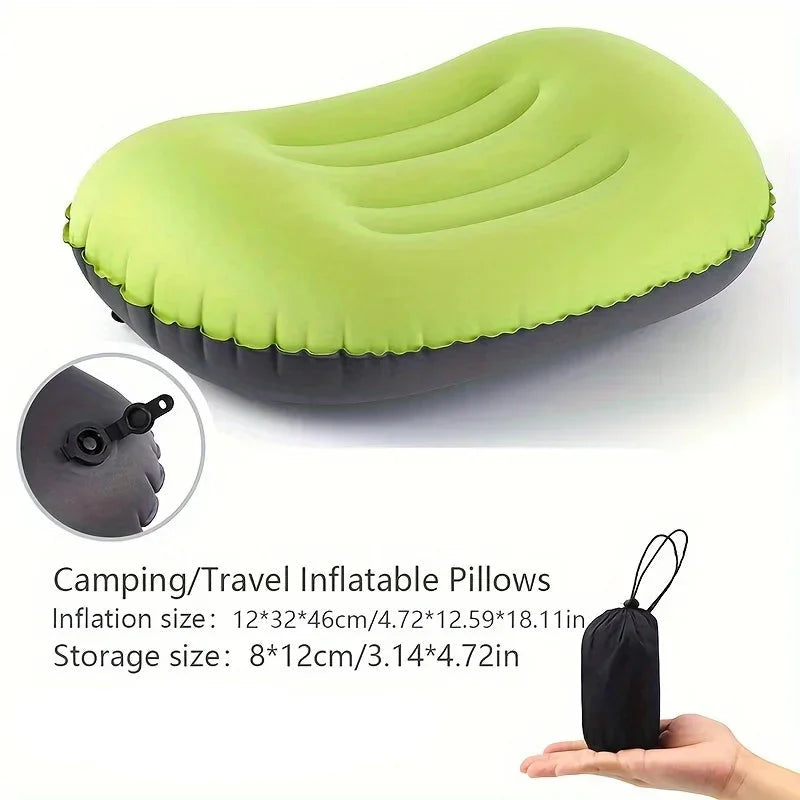 Portable Backpacking Pillow with Lumbar Support