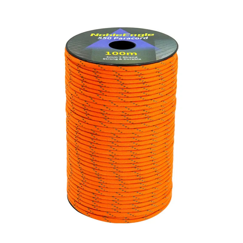 7-Strand 4mm 550lb Paracord for Camping, Hiking, and Survival