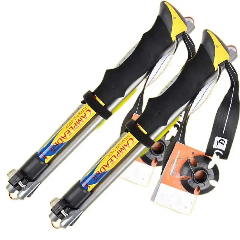 2-Piece Aluminum Trekking Poles for Hiking Snowshoeing & Backpacking