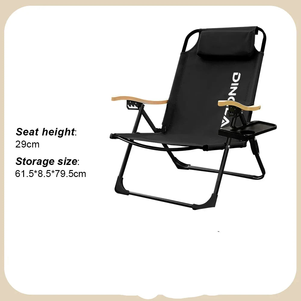 Comfortable Camping Chair  Adjustable Foldable  with Pillows