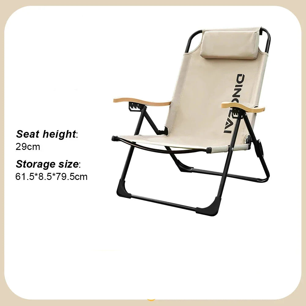 Comfortable Camping Chair  Adjustable Foldable  with Pillows