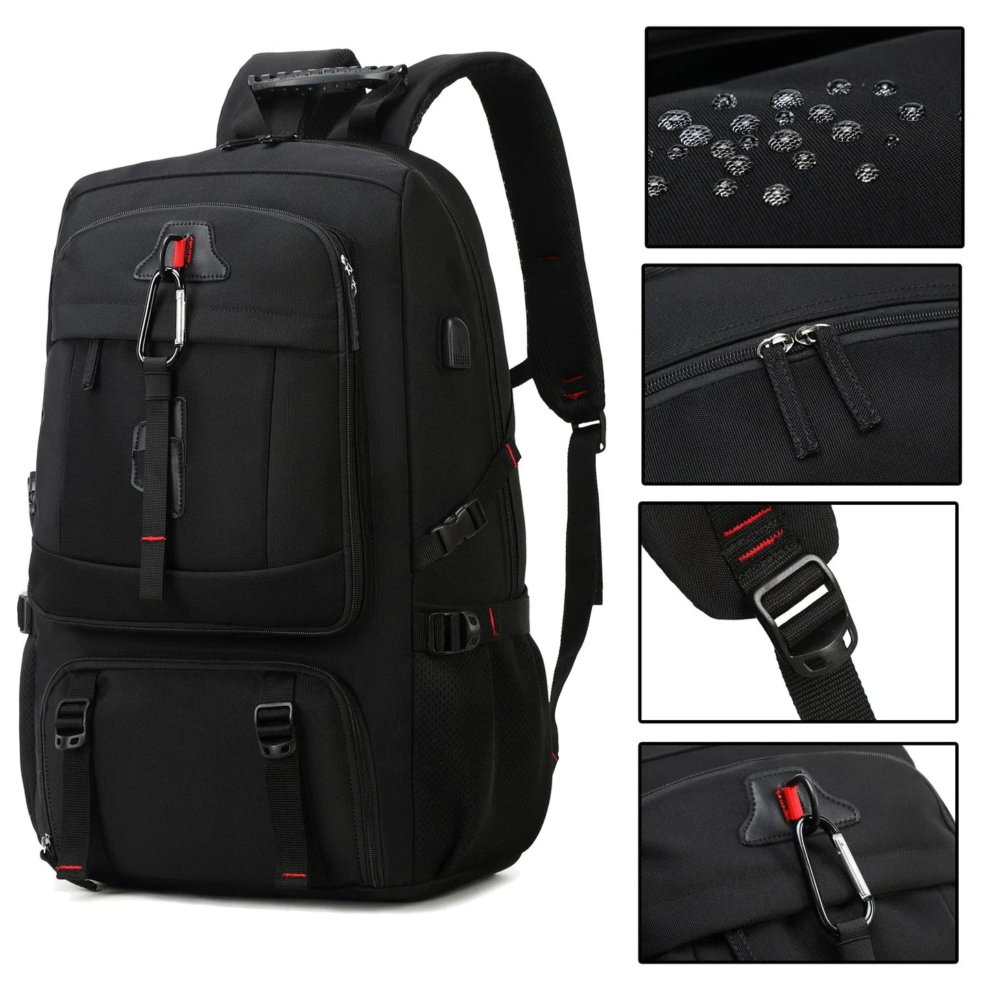 50L Waterproof Backpack with Shoe Compartment