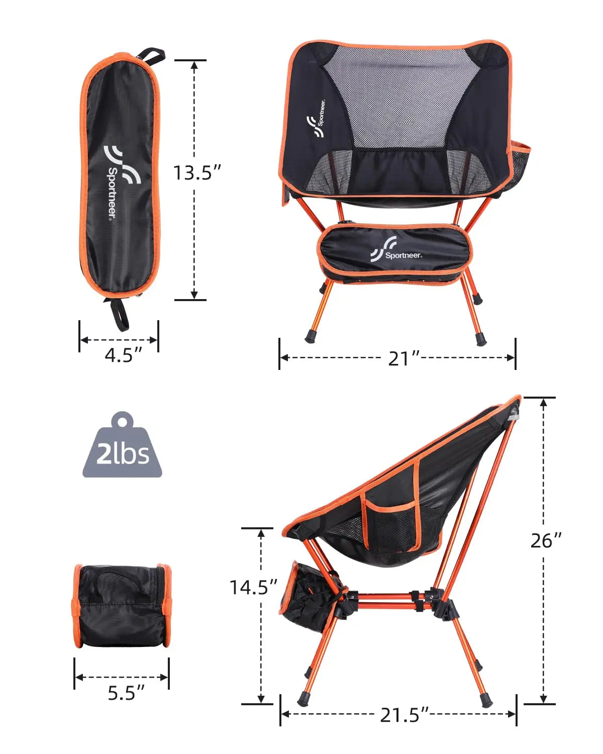Compact & Sturdy Camping Chairs - Ideal for Beach and Camping Trips