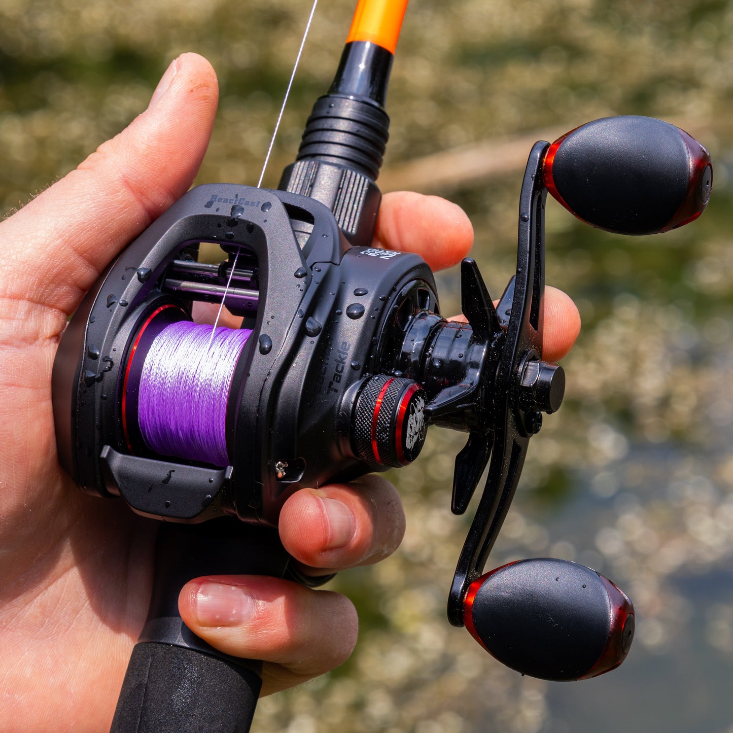 Reaction Tackle Braided Fishing Line - Purple - NEW