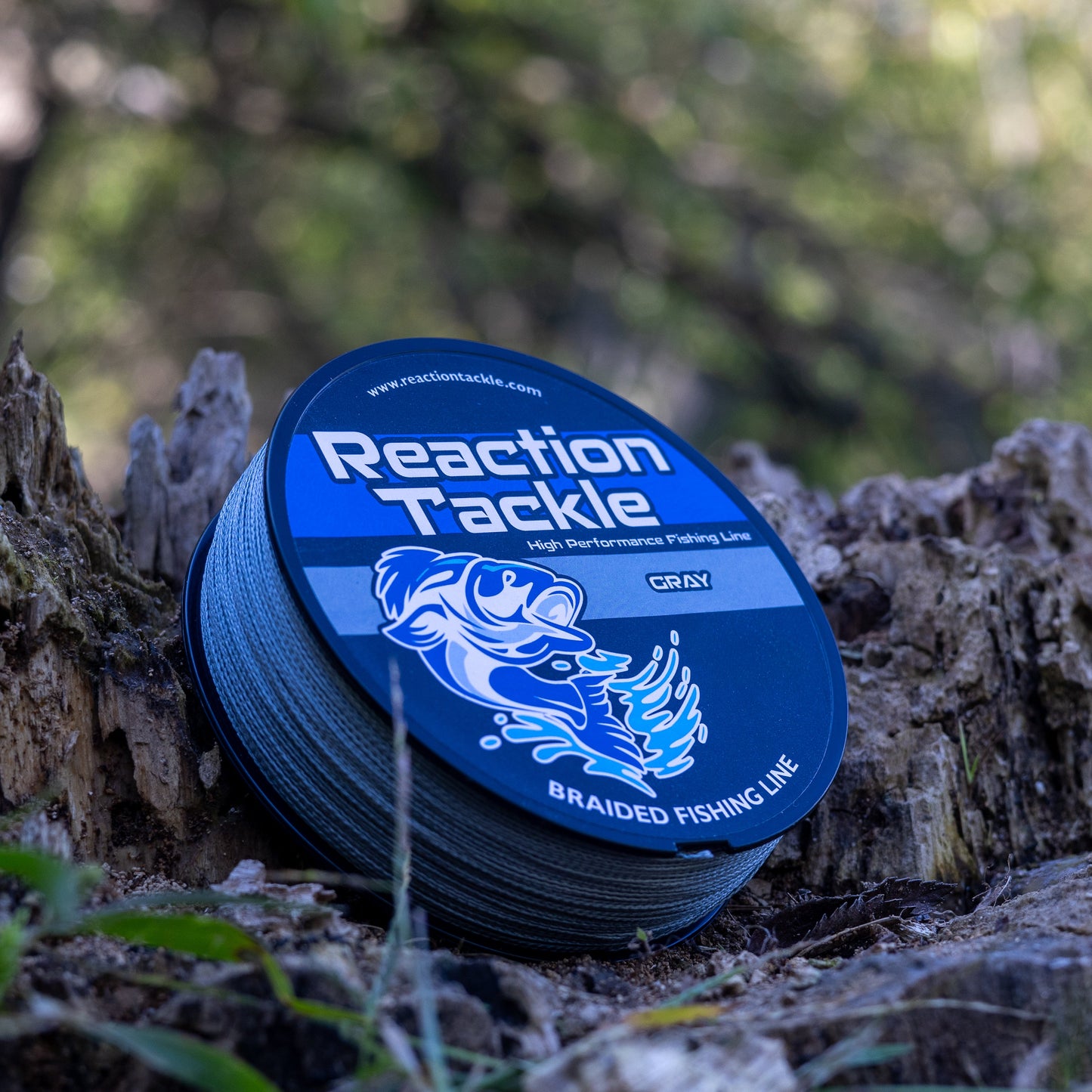 Reaction Tackle Braided Fishing Line - Gray