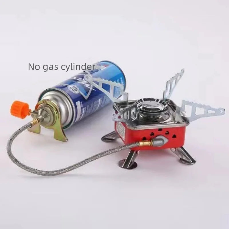 Compact Camping Grill with Wind Protection