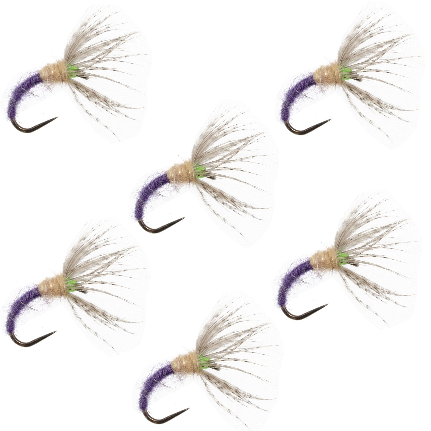 Grave Digger Sakasa Kebari - 6 Tenkara Flies - Size 10