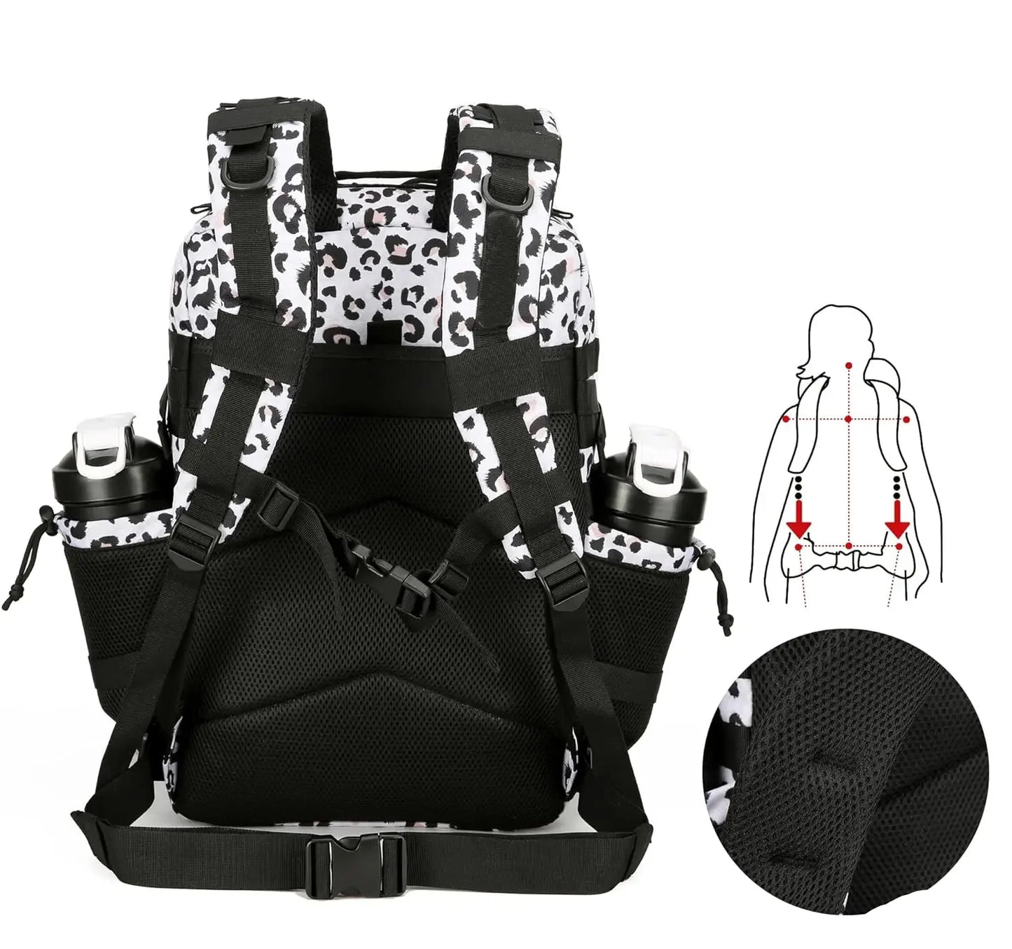 45L Waterproof Hiking Backpack with Hydration Pocket