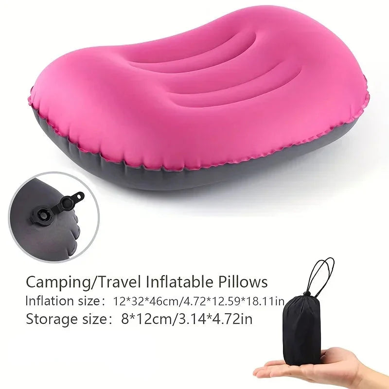 Portable Backpacking Pillow with Lumbar Support