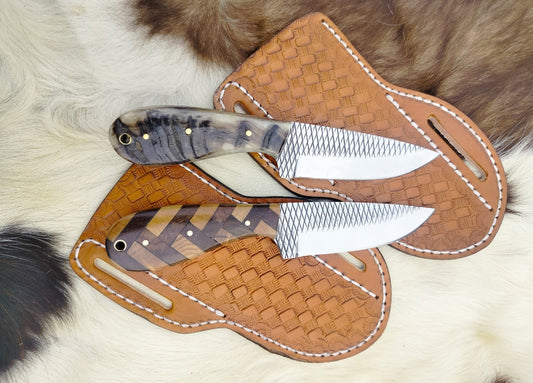 Western Knives - Handcrafted Sheep Horn & Wood Blades