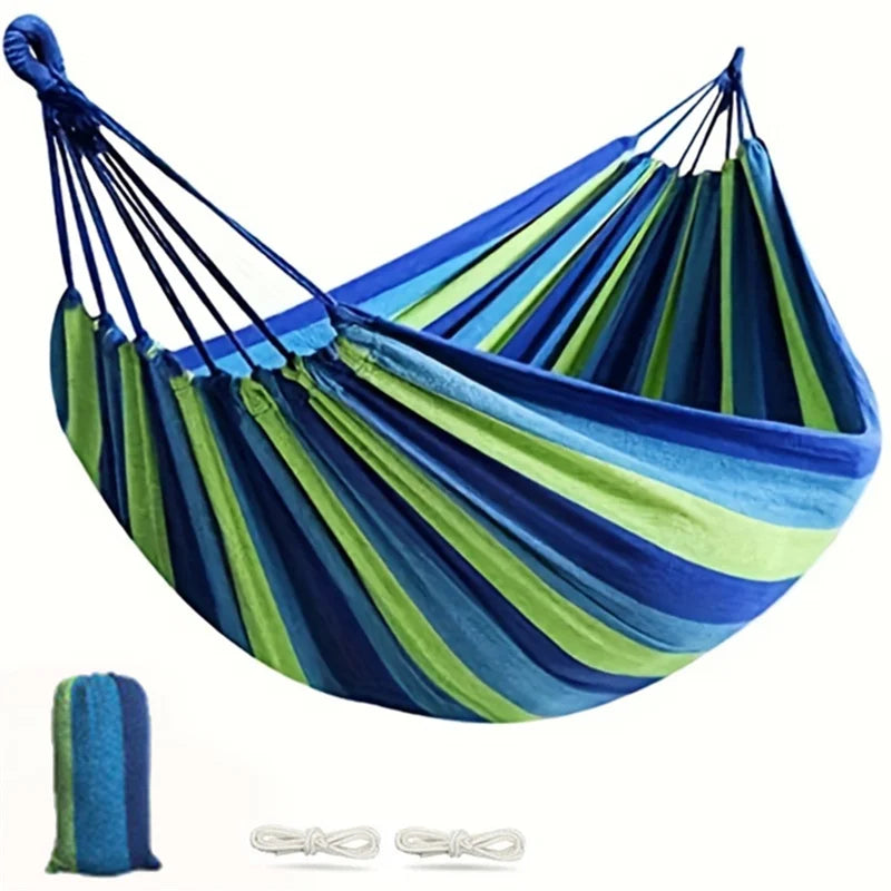 Thick Canvas Hammock with Backpack for Camping