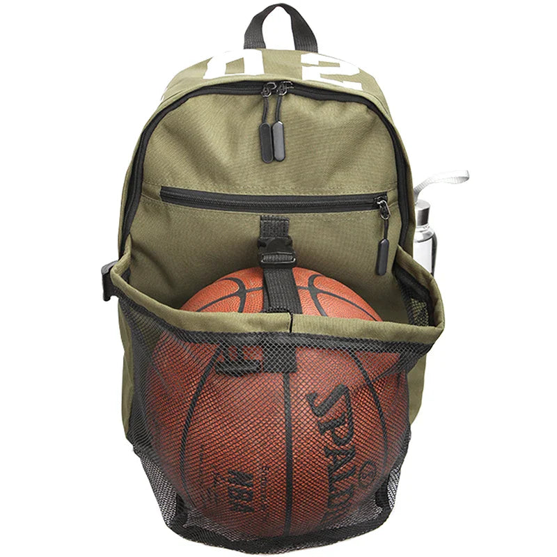 20-25L Portable Basketball Backpack with Kettle Pocket