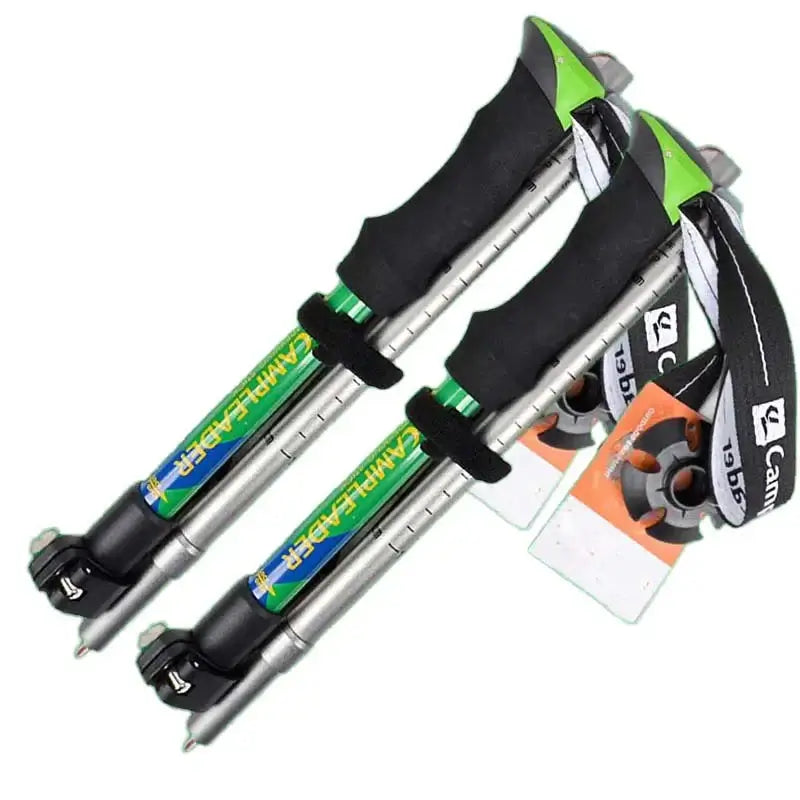 2-Piece Aluminum Trekking Poles for Hiking Snowshoeing & Backpacking