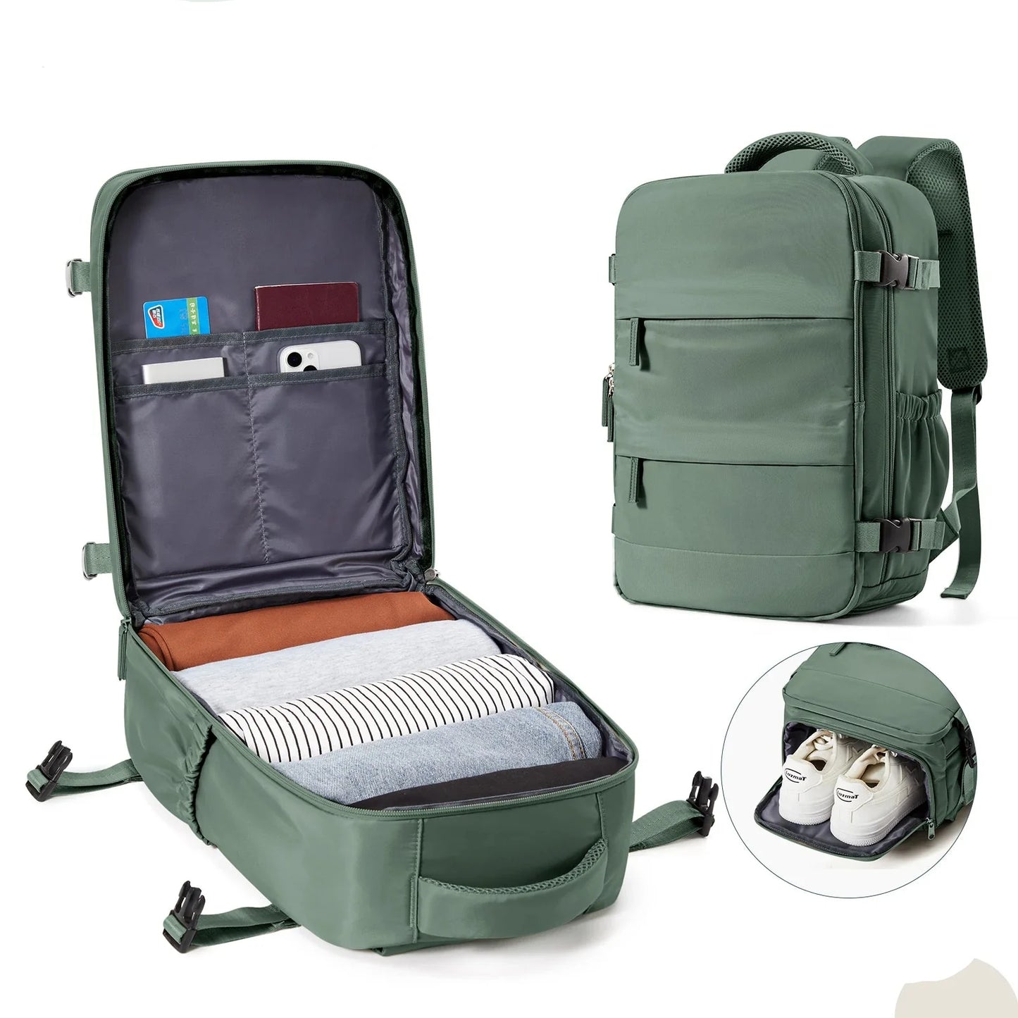 40L Laptop Backpack for Ryanair - Fits Cabin Size