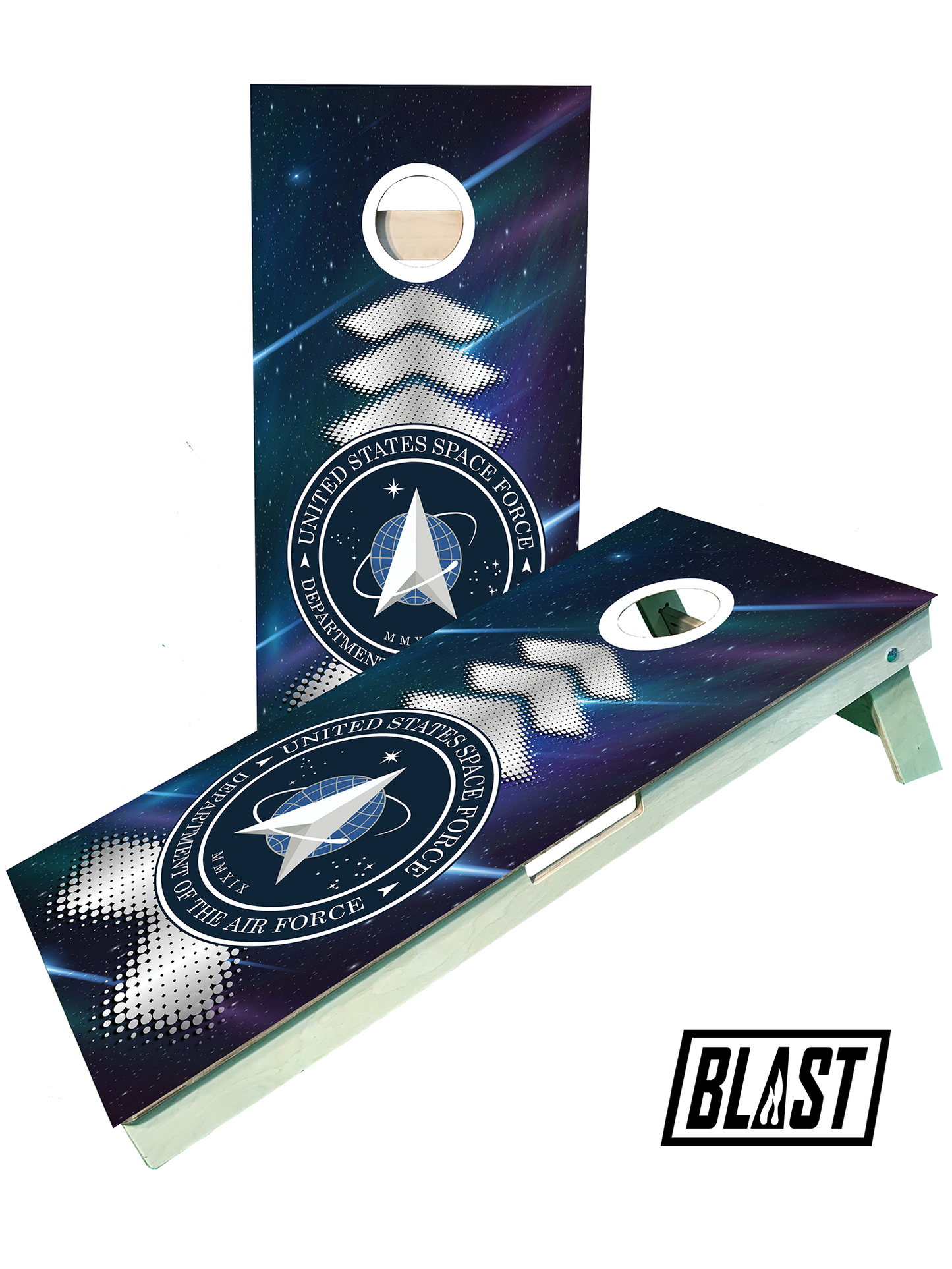 Space Force Cornhole Set