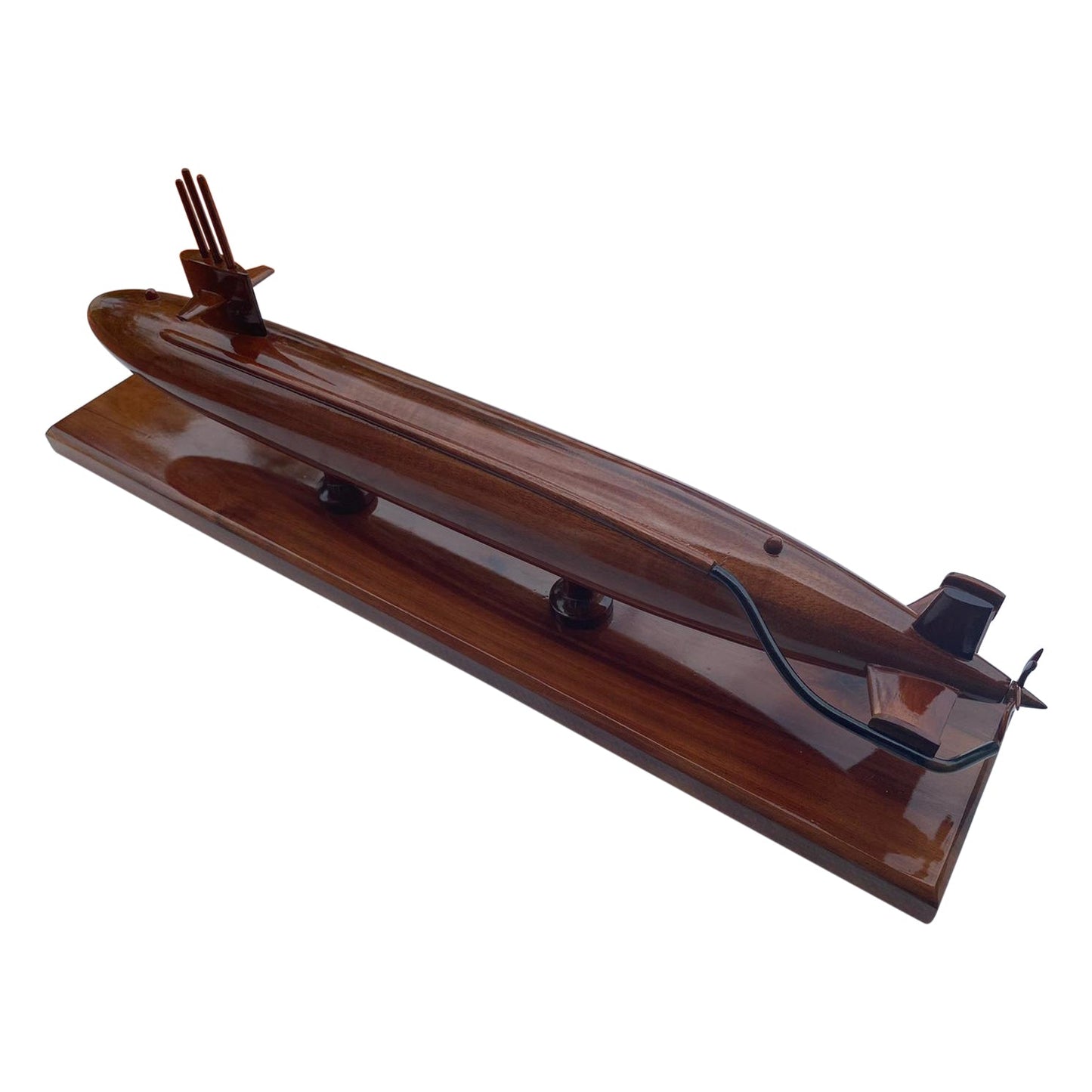Sturgeon Class Submarine Mahogany Wood Desktop Model