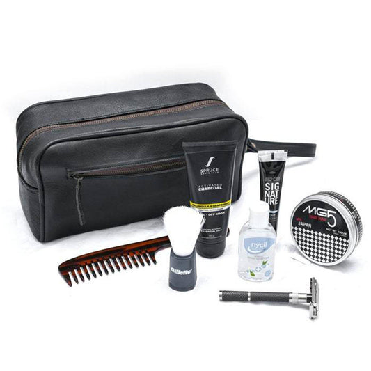 The Single Section Toiletry- Black