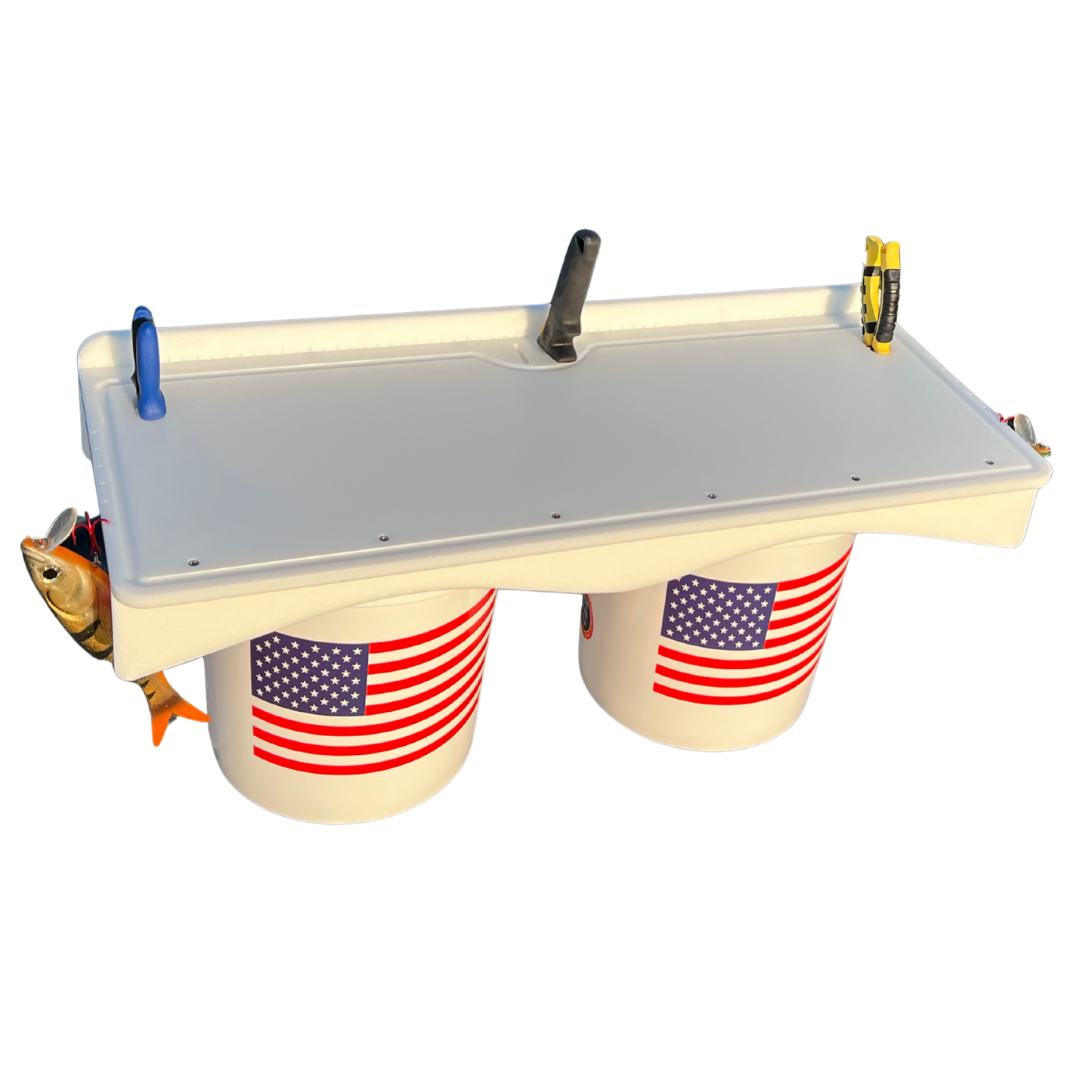 Made in the USA | Premium Double Bucket 33" Raised Fillet Table Cutting Board