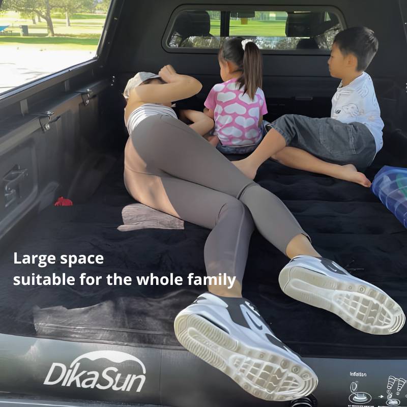 DikaSun 6-6.5 FT Mid Size Pickup Truck Bed Air Mattress,Black