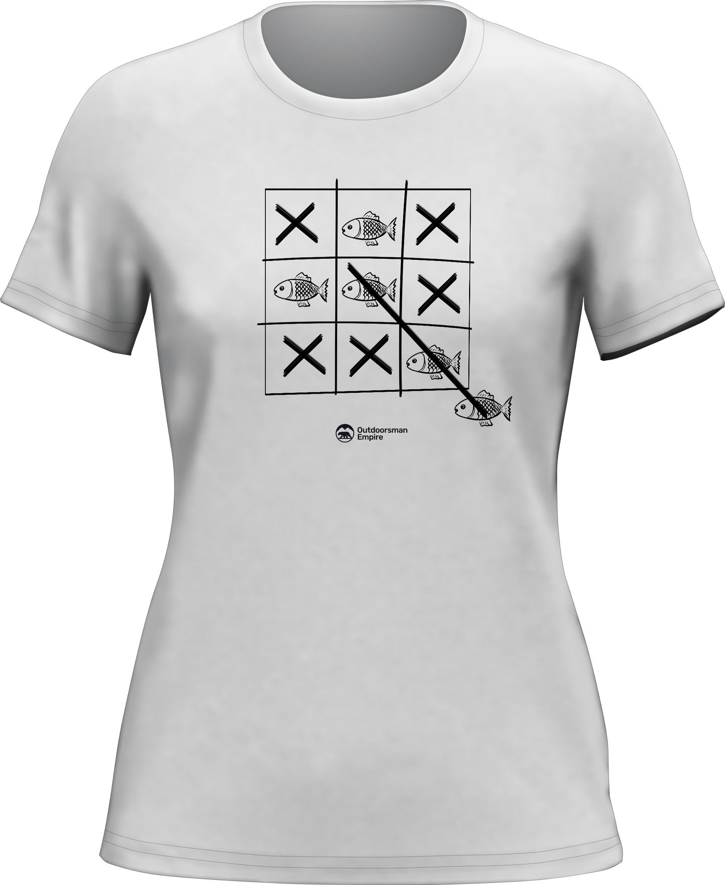 Fish Tick Tack Toe T-Shirt for Women