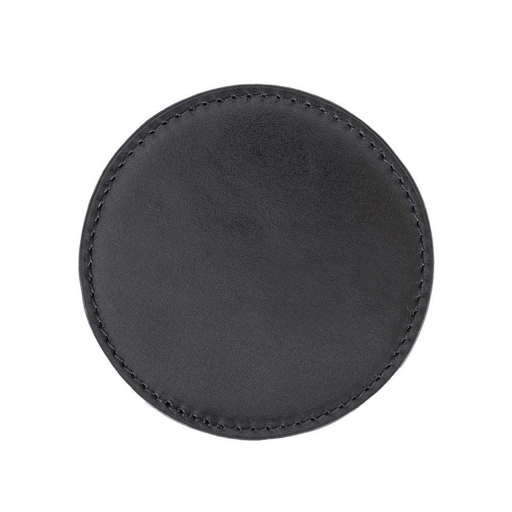 Tucson Genuine Leather Coaster Set of 5 with Holder - Premium Cup Coasters