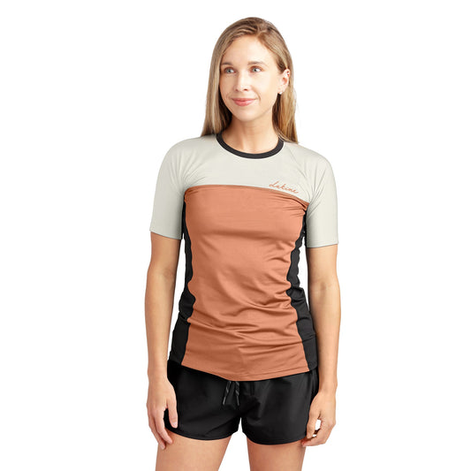 HD SNUG FIT SHORT SLEEVE RASHGUARD CREW - WOMENS