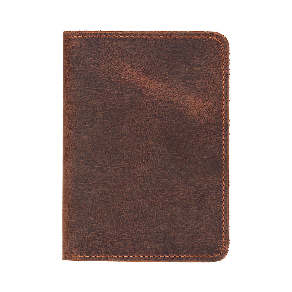 Yuma Genuine Leather Passport Wallet - Handmade Travel Document Holder