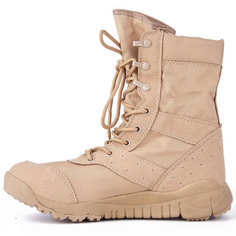 Summer Tactical Desert Combat Boots for Outdoor Climbing and Adventure