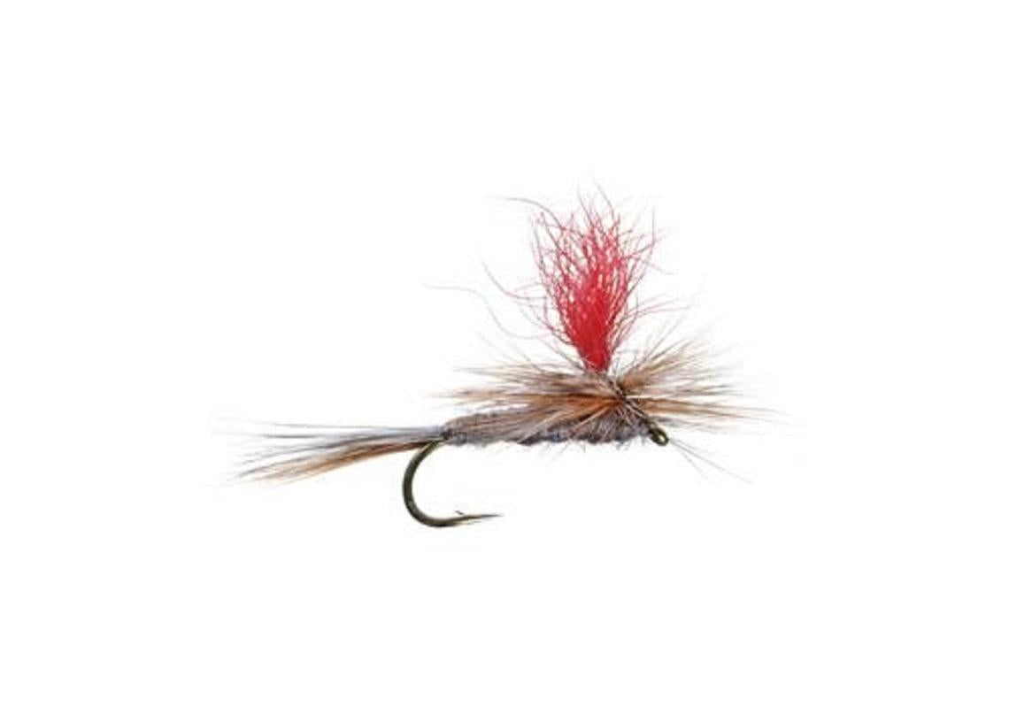 Adams Hi-Viz Parachute Classic Dry Fly - 12 Flies Hook Size 18