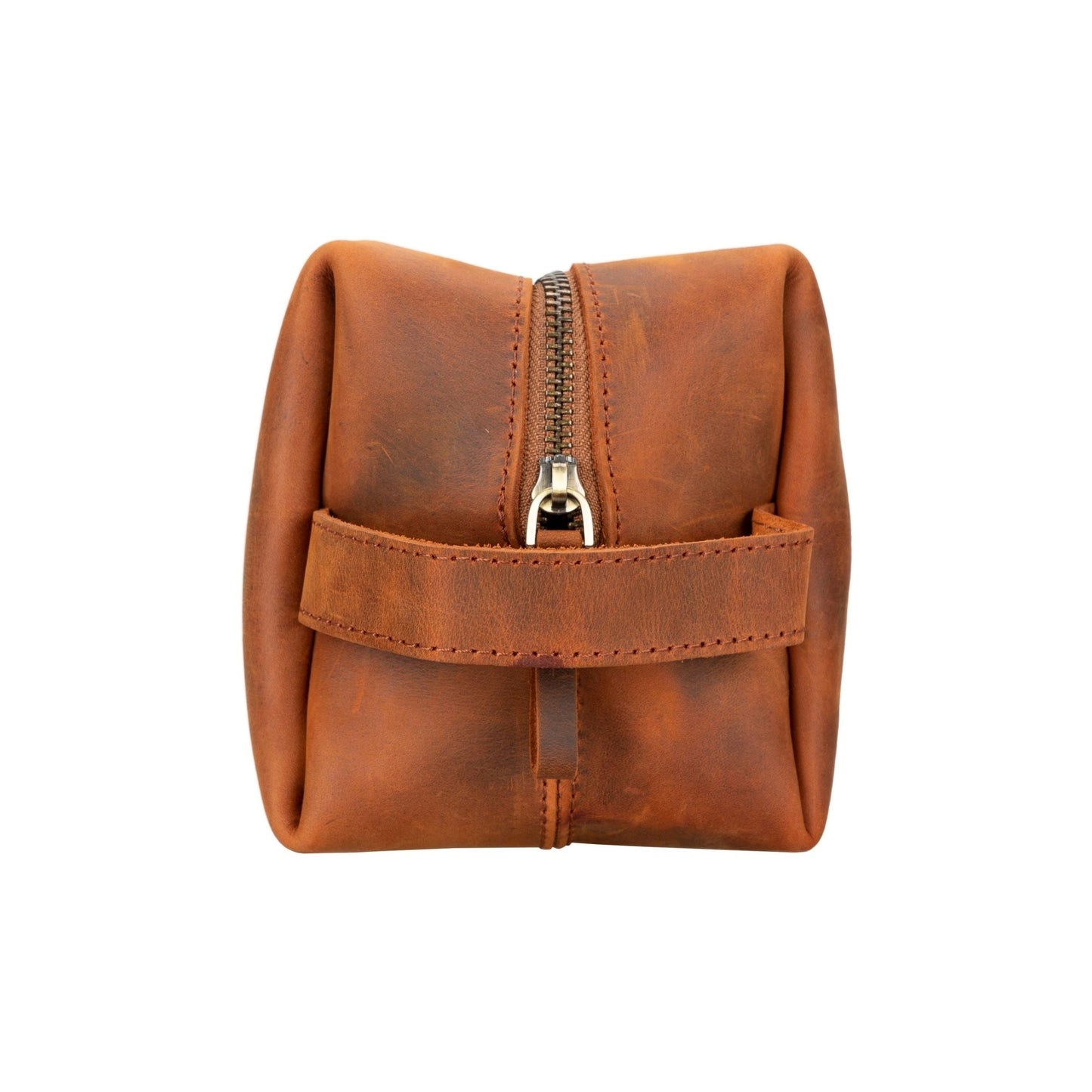 Oswego Men's Leather Dopp Kit & Small Travel Handbag