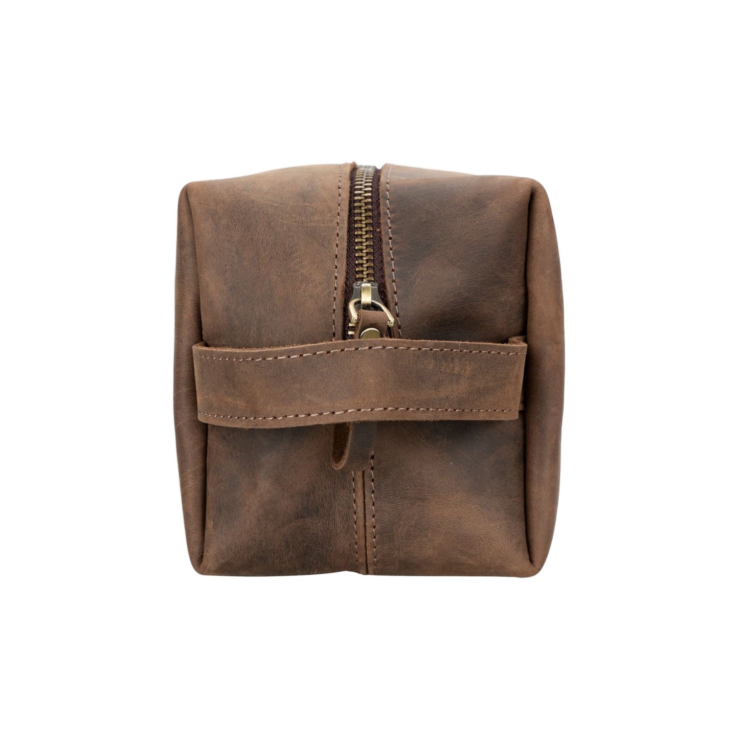 Oswego Men's Leather Dopp Kit & Small Travel Handbag