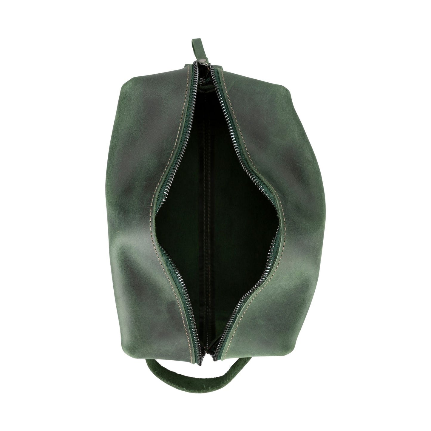 Oswego Men's Leather Dopp Kit & Small Travel Handbag