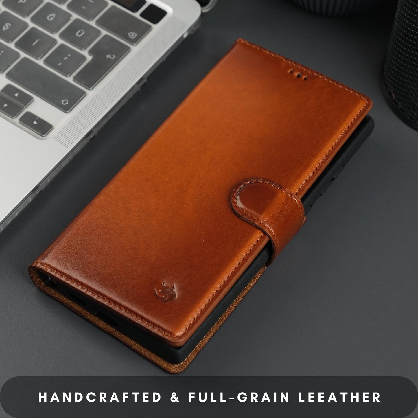 Buffalo Leather Samsung Galaxy S24 Ultra Wallet with Detachable Case
