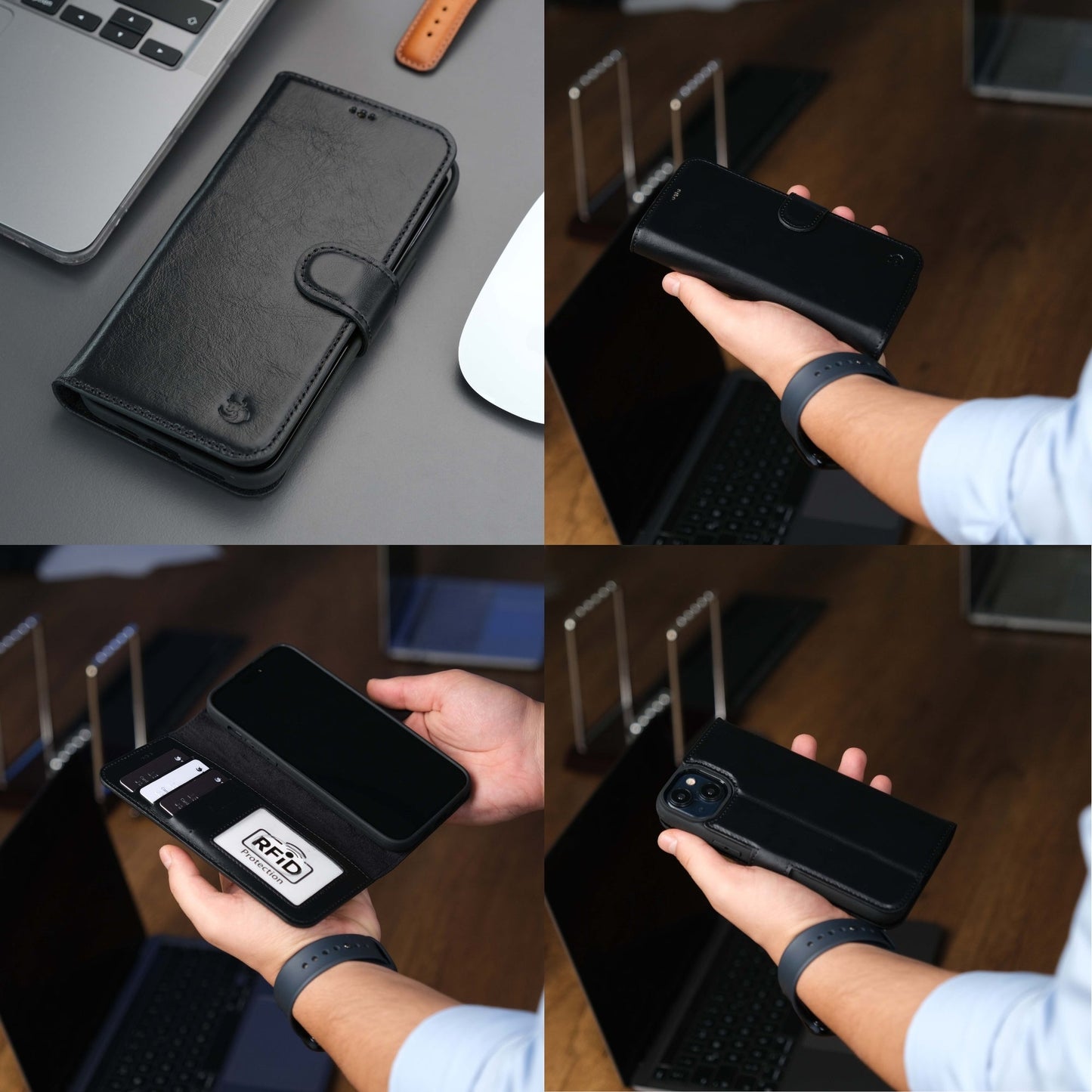 Casper iPhone 16 Wallet Case Leather MagSafe