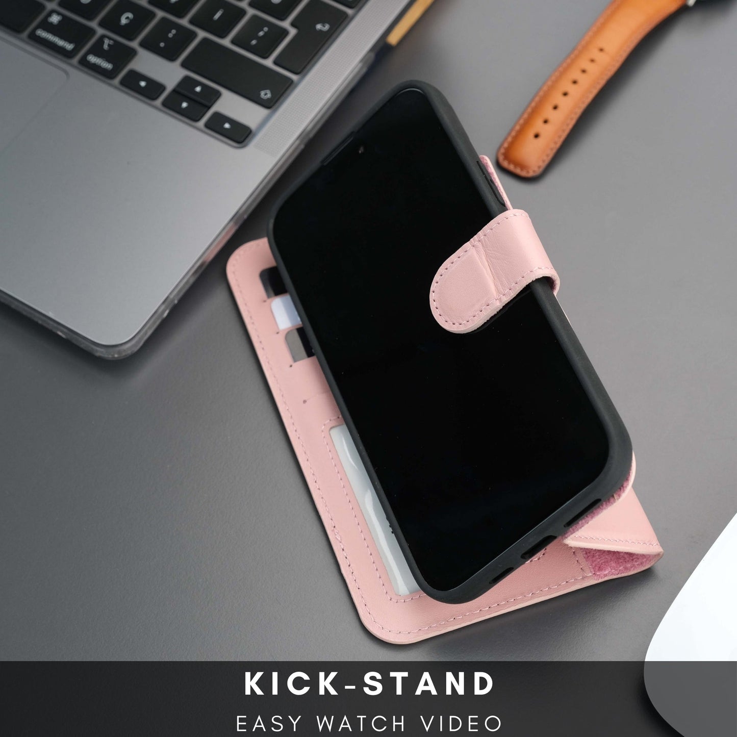 Casper iPhone 16 Plus Wallet Case Leather MagSafe