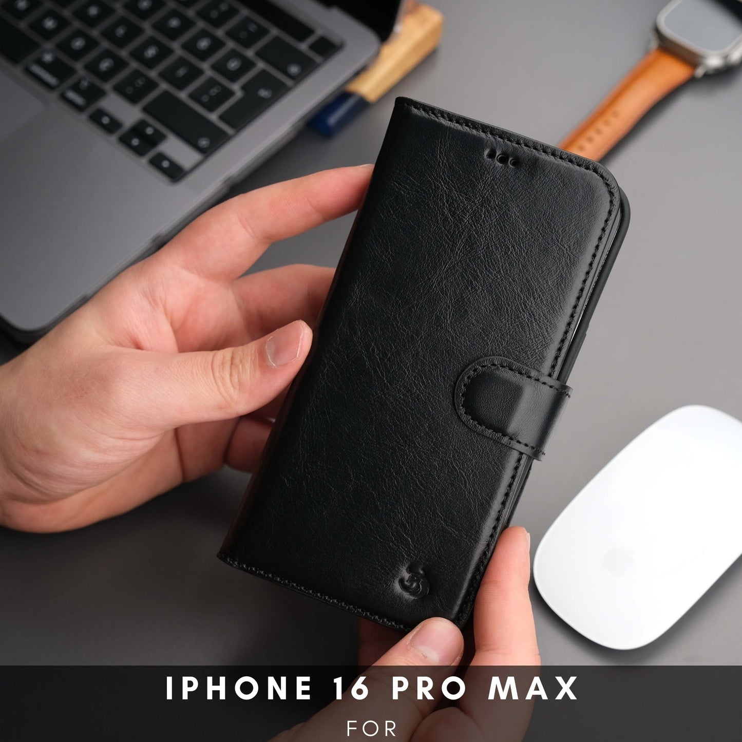 Casper iPhone 16 Pro Max Wallet Case Leather MagSafe