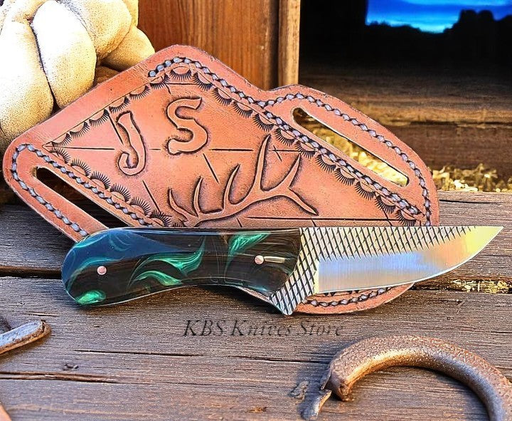 Cowboy Knives Rasp Tool Steel Blades with Epoxy Resin Handles
