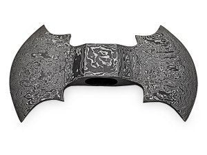 Damascus Double-Bit Axe Head – Fantasy Crescent Pattern