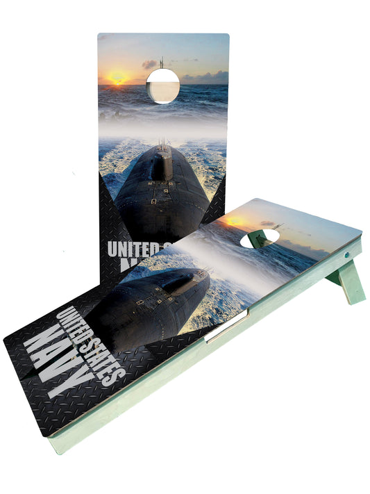 Navy Cornhole Boards