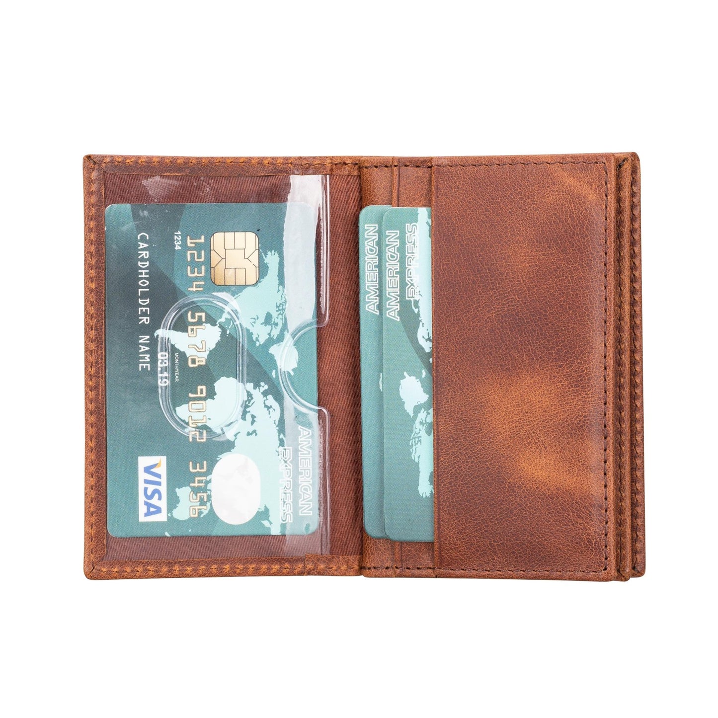 Denver Luxury Full-Grain Leather Cardholder for Men