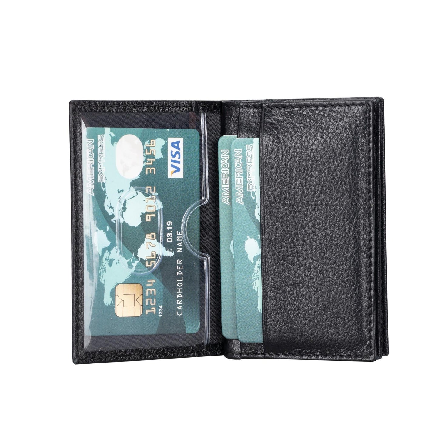 Denver Luxury Full-Grain Leather Cardholder for Men