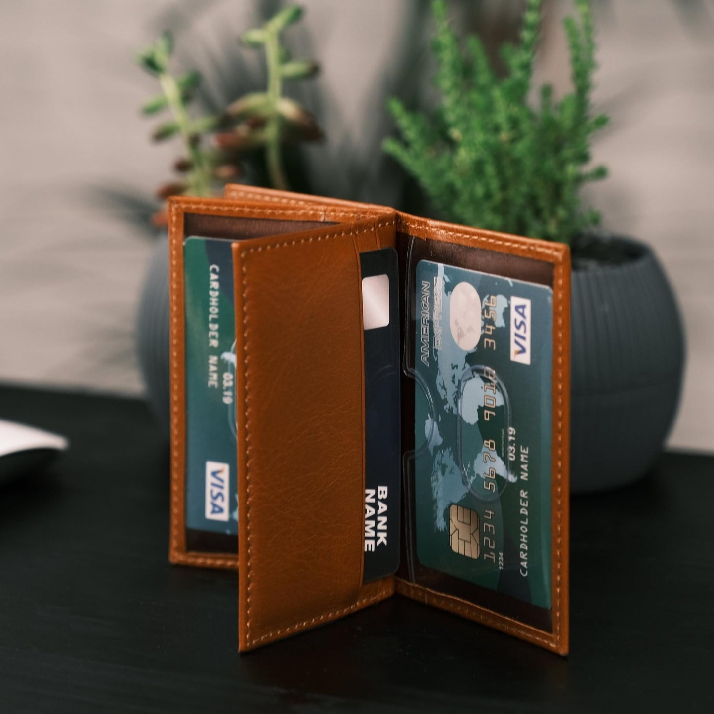 Denver Luxury Full-Grain Leather Cardholder for Men