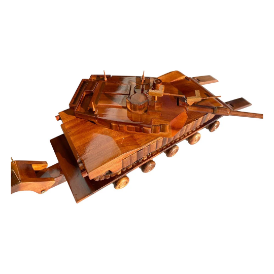 M-1070 ( M1070 ) Truck combo with M1A1 tank Mahogany Wood Desktop Truck combo Model