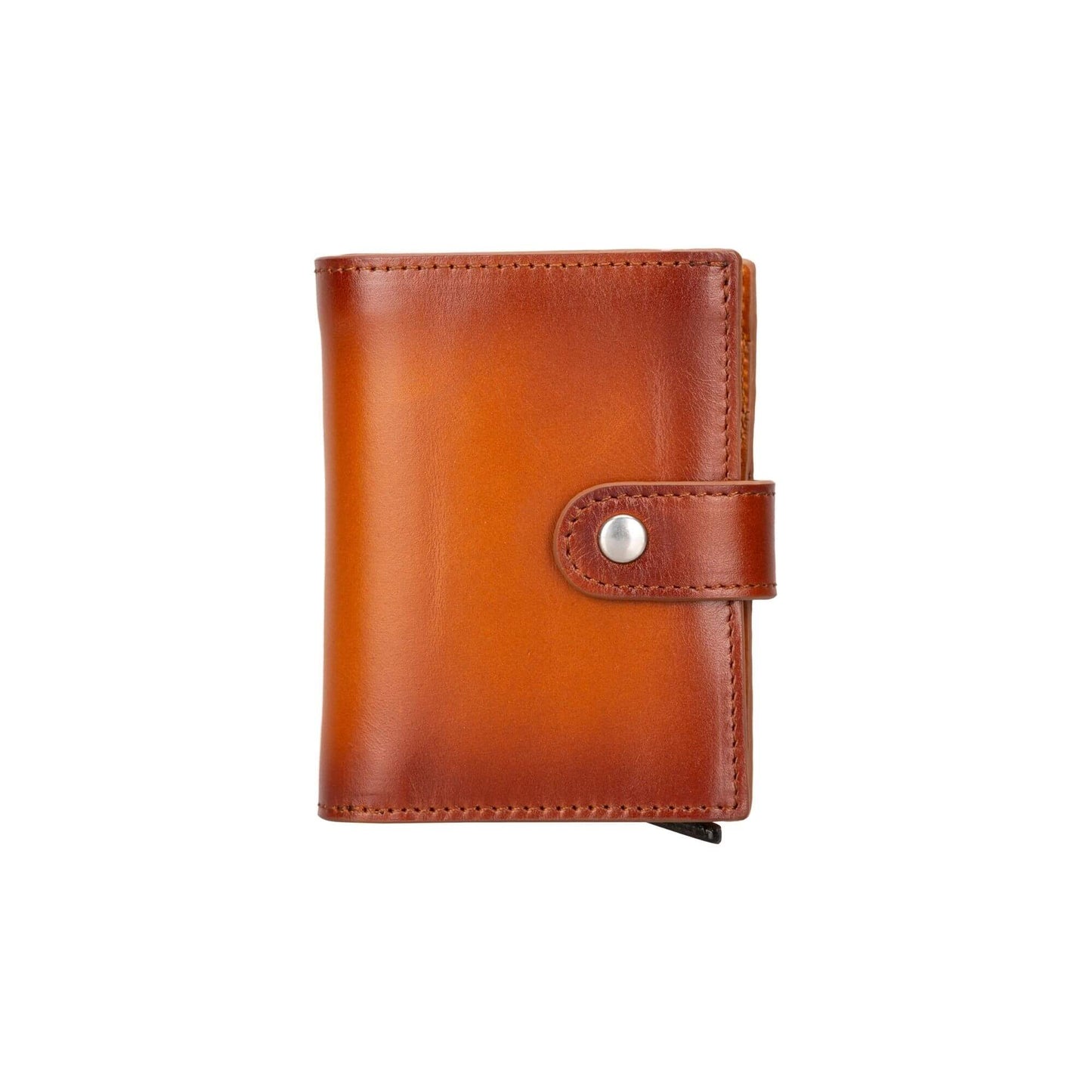 Douglas Genuine Leather Pop-Up Wallet with AirTag Slot - RFID Blocking Cardholder