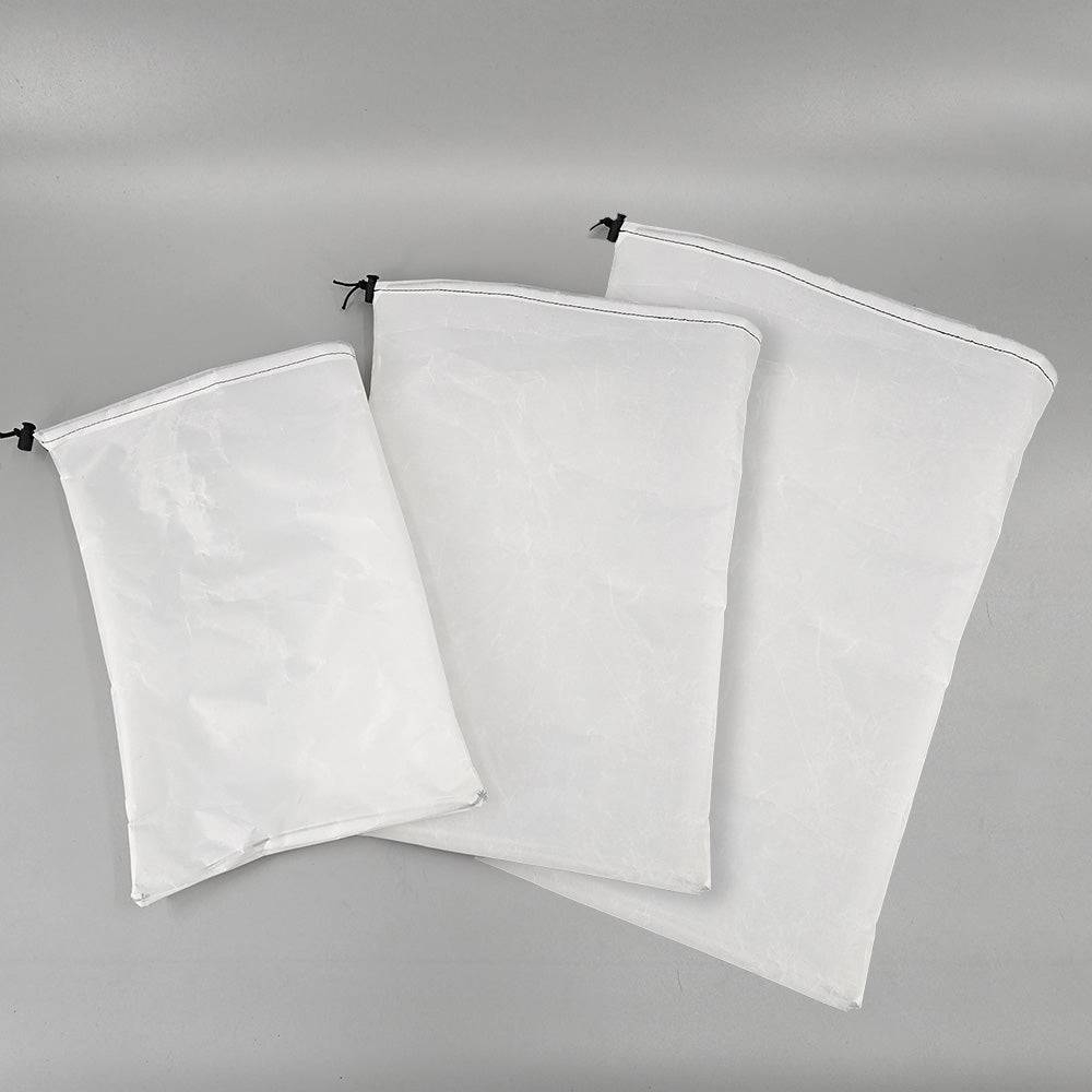 Dual Pocket Clothing Stuff Sack White