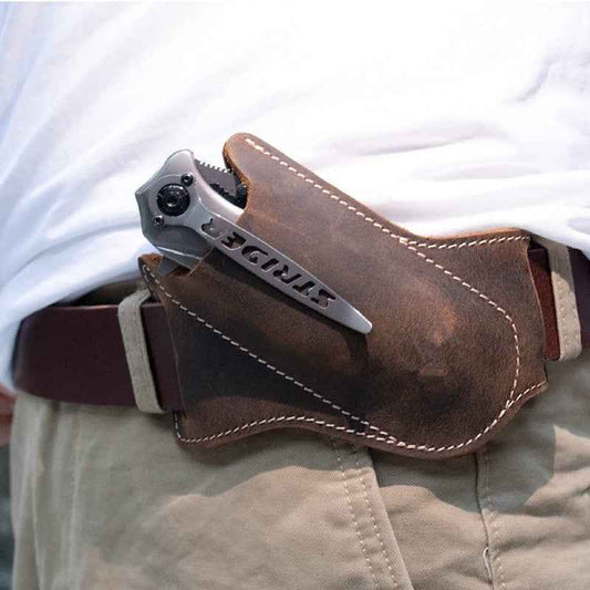 Tactical Cowhide Knife Sleeve for Ultimate Protection and Style