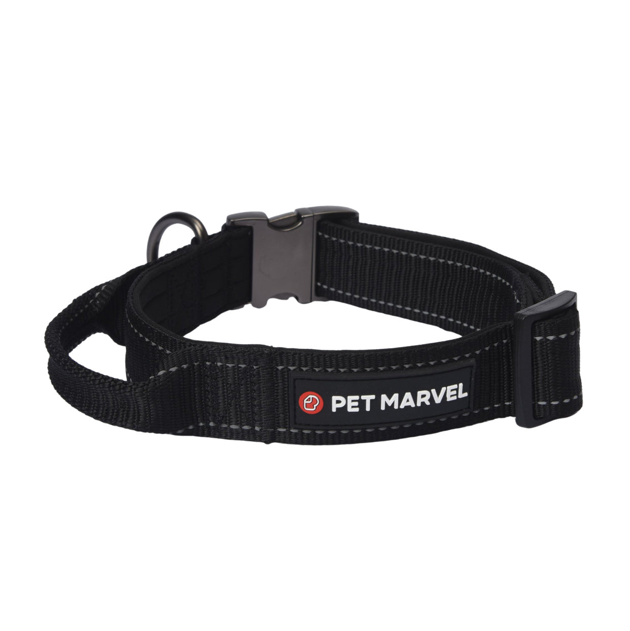 PET MARVEL High Performance Tactical Dog Collar with Handle - 1.25 In Wide