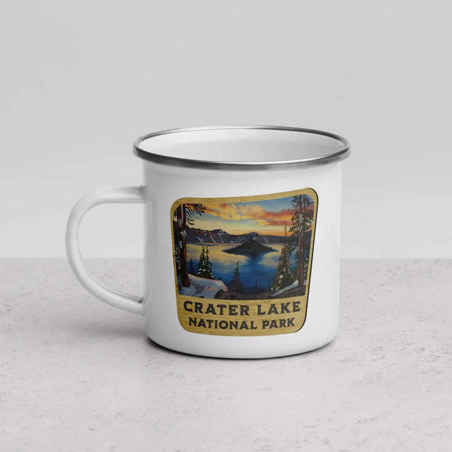 Crater Lake National Park Durable Enamel Camp Mug